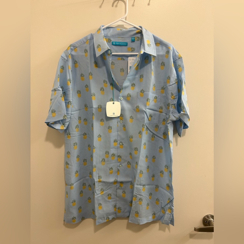Tori Richard Pinapple Shirt (New)